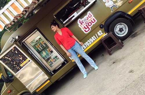 Manisha Yadav with her food truck