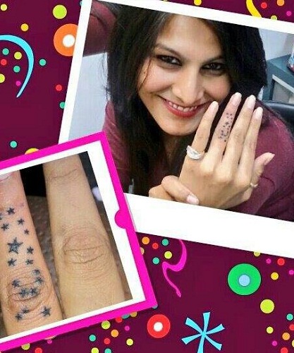 Manisha Yadav's tattoo