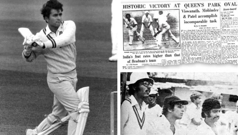 Newspaper clip when India registered the highest chased test score against West Indies