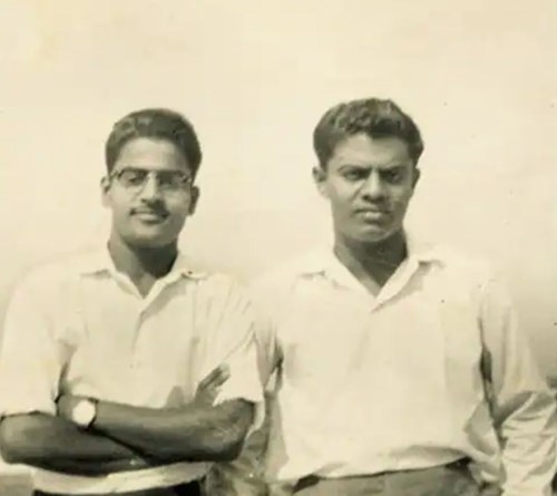 Old picture of Shiv Nadar (right)