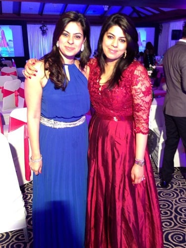 Pooja Dadlani with her sister, Geeta Dadlani
