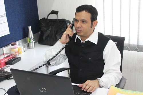 Shantanu Bhamare at his office