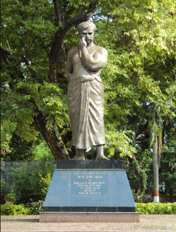 Statue of Chandra Shekhar Azad at Azad park, Allahabad