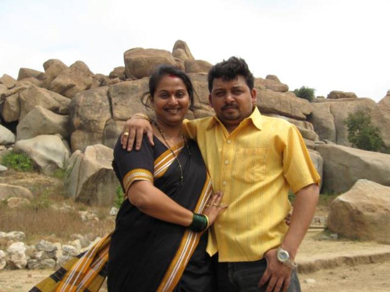 Surekha with her husband