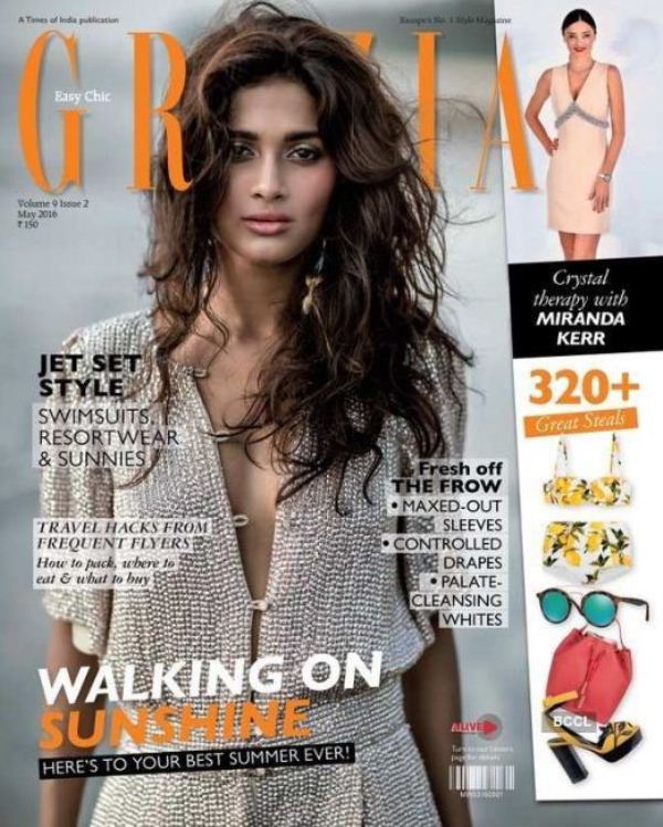 Sushrii Mishra on the cover of Grazia Magazine
