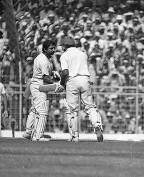 Viswanath during an inning with Yashpal Sharma