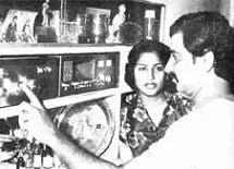 Viswanath with his wife