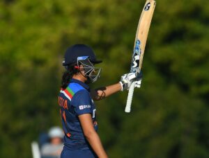 Yastika Bhatia after getting a fifty