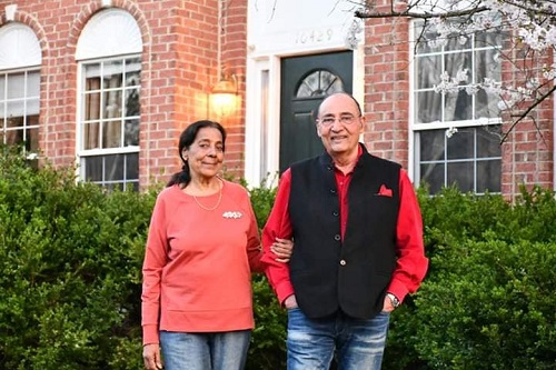 Yusuf Hussain with Salma Yususf Hussain