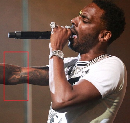 A tattoo on Young Dolph's arm