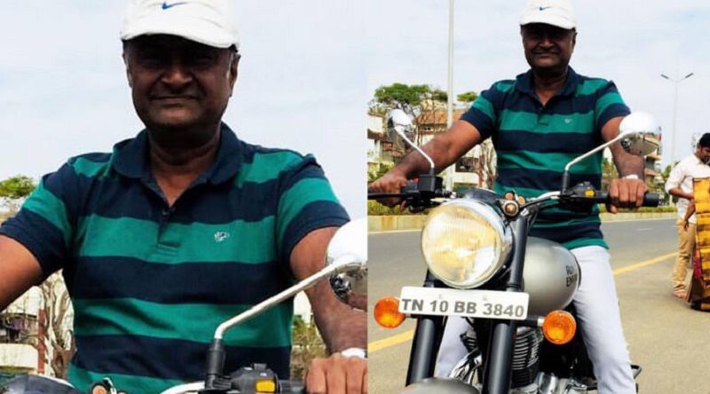 Bhaskar on his bike