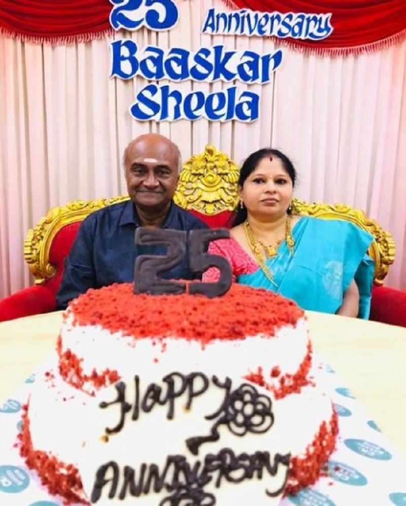 Bhaskar with his wife