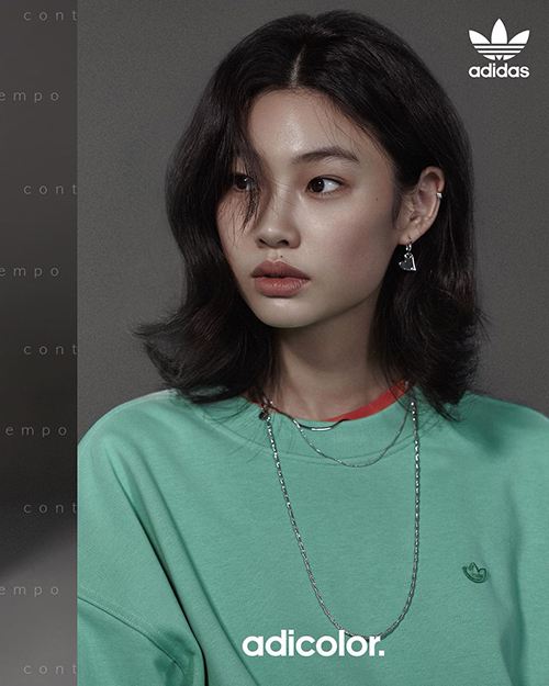 Jung Ho-yeon in the Adicolor campaign of Adidas Originals