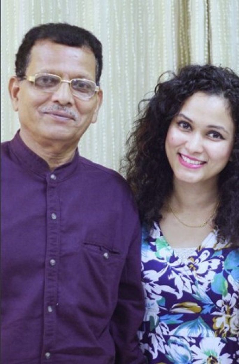 Neetha with her father