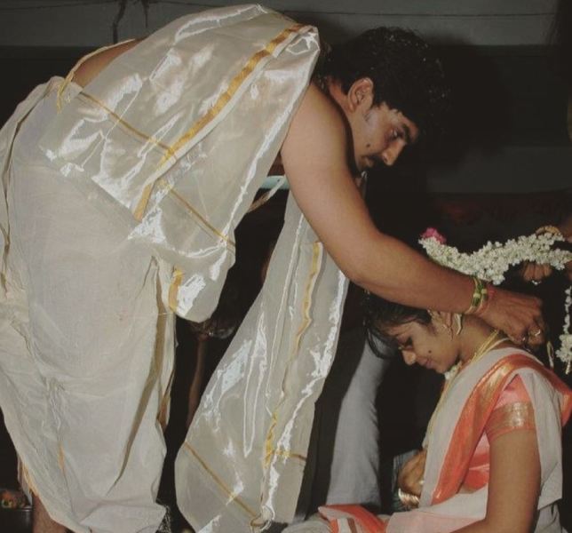 Ravi Kiran on his marriage day