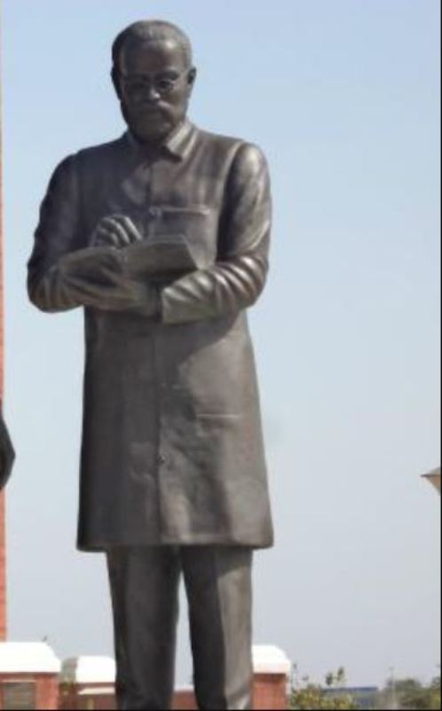Shyamji Krishna Varma's statue at Kranti Teerth