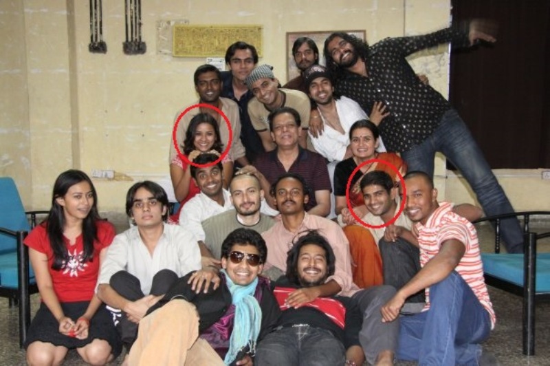 A picture of R Badree and Urmila Mahanta during their college days at FTII in 2009