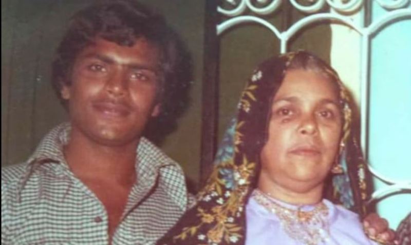 Ali Akbar with his mother