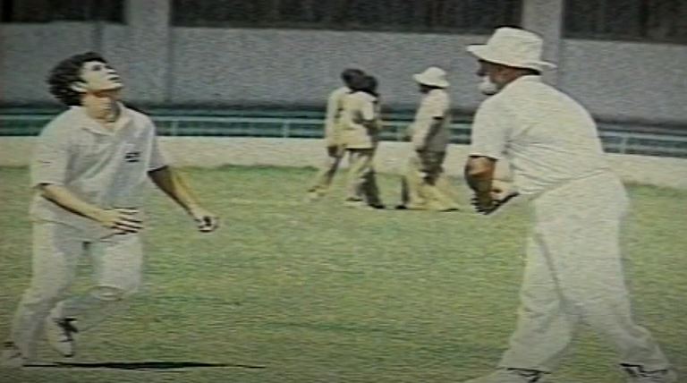 Bishan Bedi during his coaching days in 1990