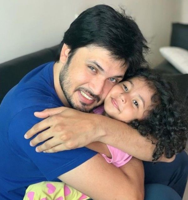 Chirag with his daughter