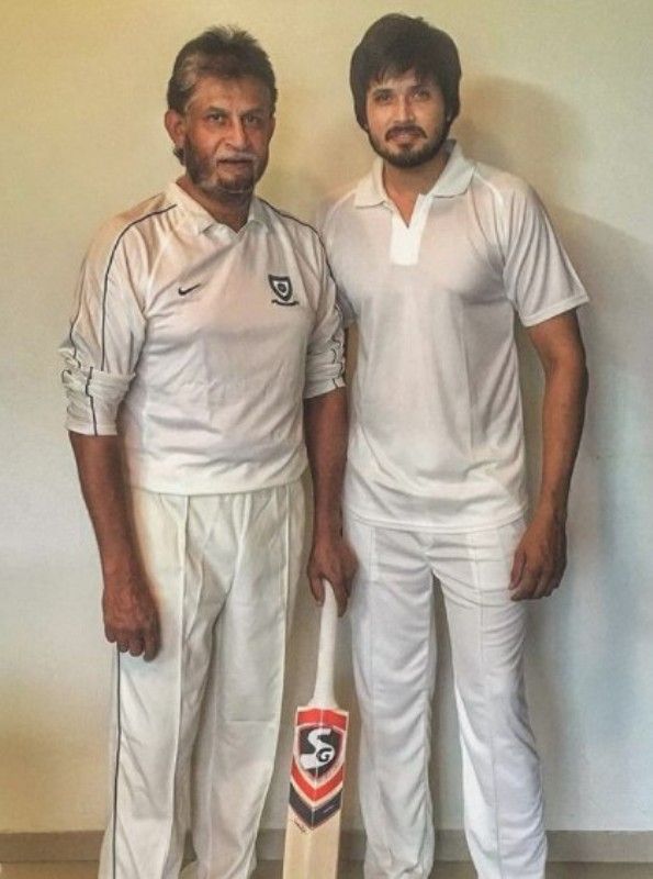 Chirag with his father