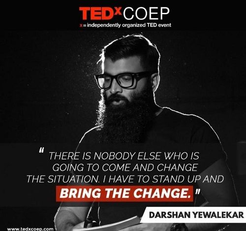Darshan Yewalekar at TEDx-COEP