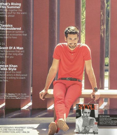 Dhairya Karwa in Men's Health magazine