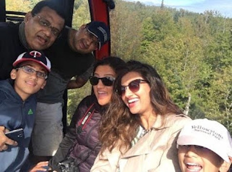 Hamsa Nandini with her family members