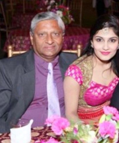 Ishita with her father