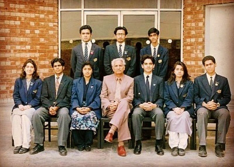Omair Rana with his University teachers and fellow students