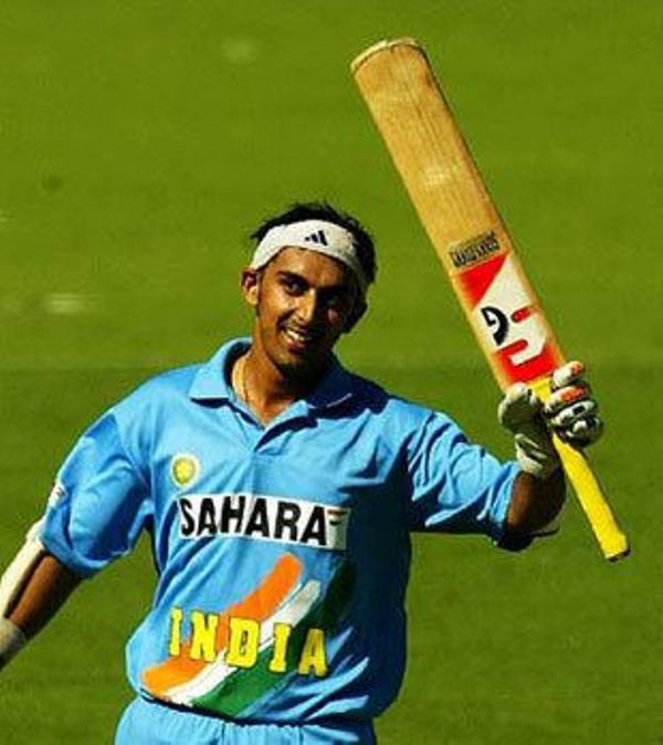 Rohan Gavaskar after scoring a fifty against Zimbabwe in 2004