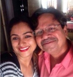 Simran with her father