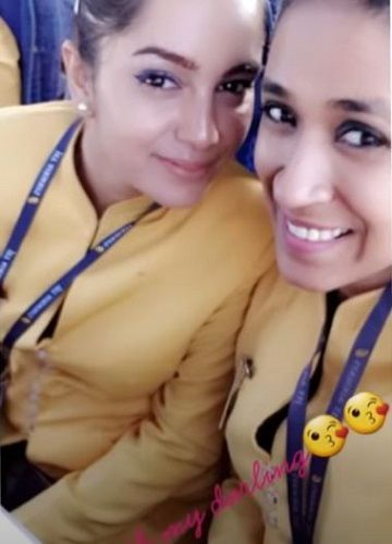 Steffi Kingham while she was working with Jet Airways