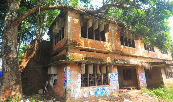 Sukumara Kurup's under constructed house near al