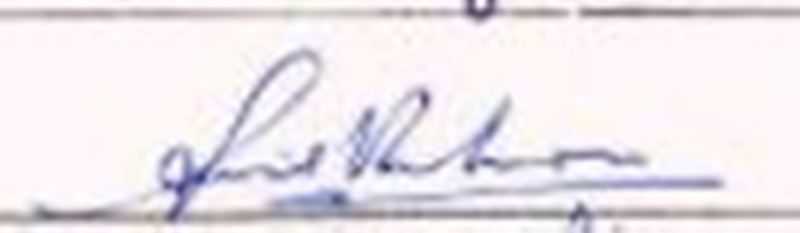 Sunil Valson's signature