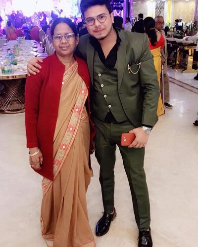 Aditya Aggarwal with his mother