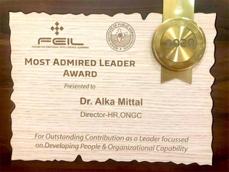 Alka wins Most Admired Leader Award