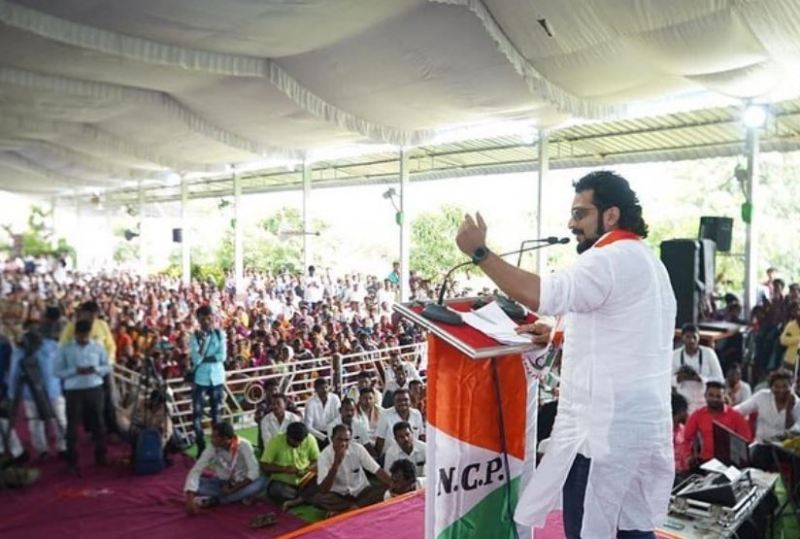 Amol Kolhe while adressing a political rally