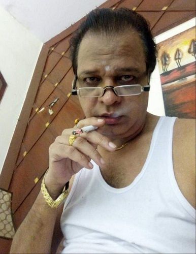 Arun Verma smoking cigerette 