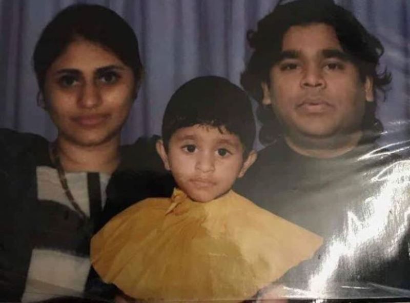 Khatija Rahman's childhood picture with her parents