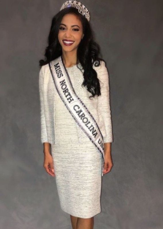 Kryst after being crowned as Miss North Carolina USA