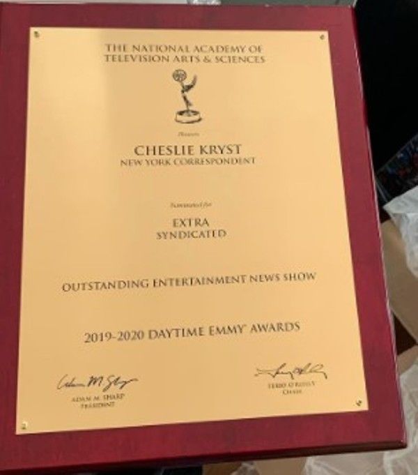 Kryst nomination for the Daytime Emmy Awards