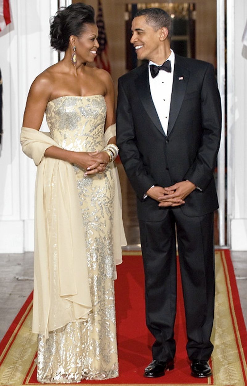 Michelle Obama's State Dinner Dress Designed by Naeem Khan