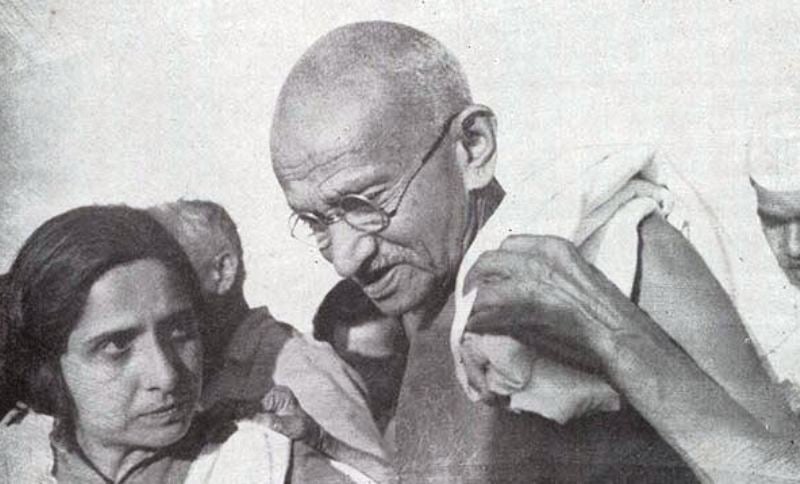 Mridula Sarabhai and Mahatma Gandhi