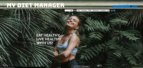 My Diet Manager website