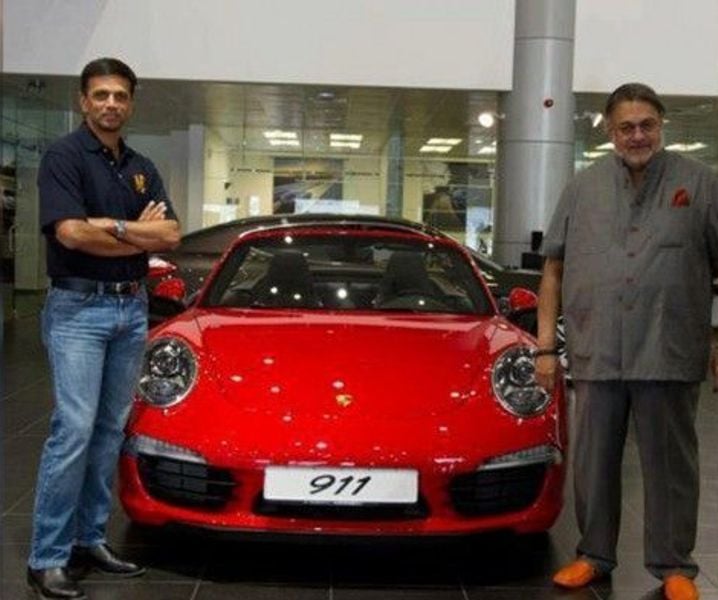 Rahul Dravid's Porsche 911 Carrera S