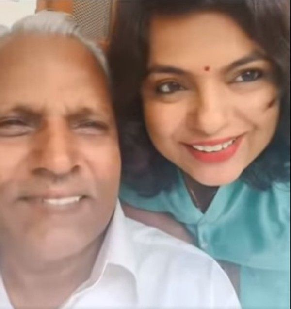 Savita with her father