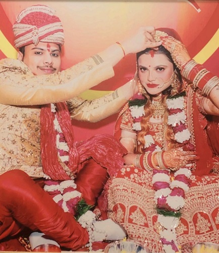 Shipra Aggarwal's wedding picture