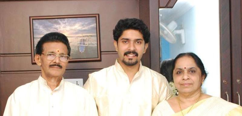 Sreeram with his parents