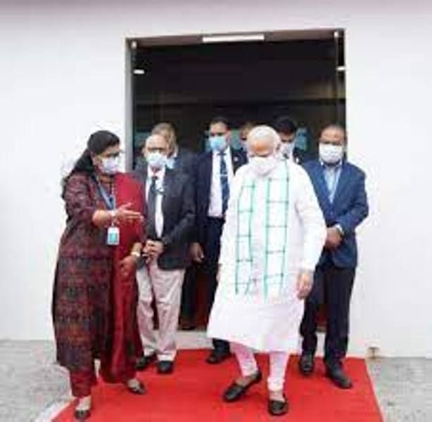 Suchitra Ella with Prime Minister Narendra Modi